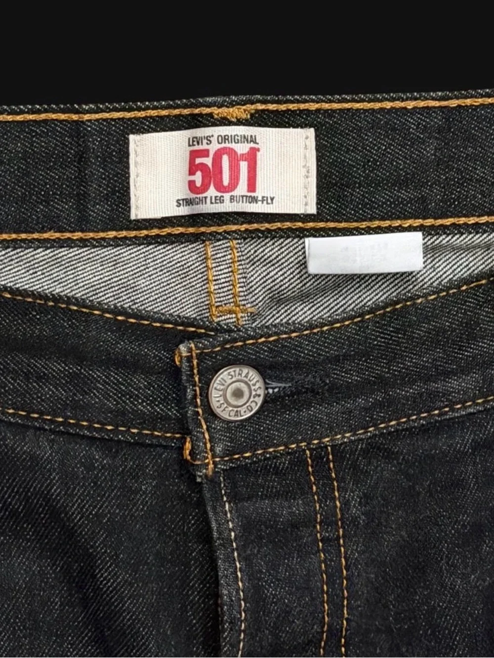 Levi's 501 Men's Black Denim Jeans w40 l 32